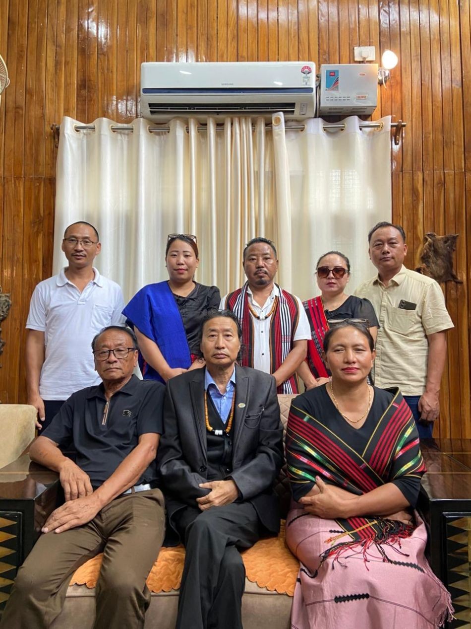 NSCN/GPRN-R (Akato) President Akato Chophi alongwith other functionaries on June 14.